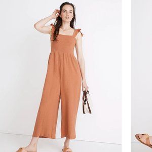LIGHTSPUN LUCIE FLUTTER-SLEEVE JUMPSUIT - SIZE 8 - MADEWELL